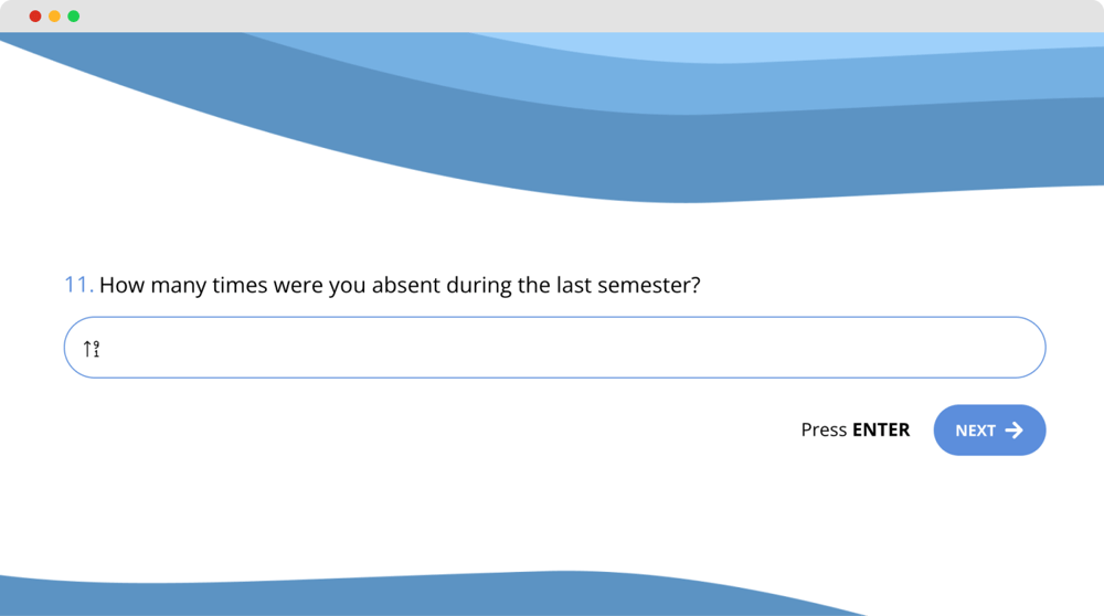 A question example about quantitative research about academic performance