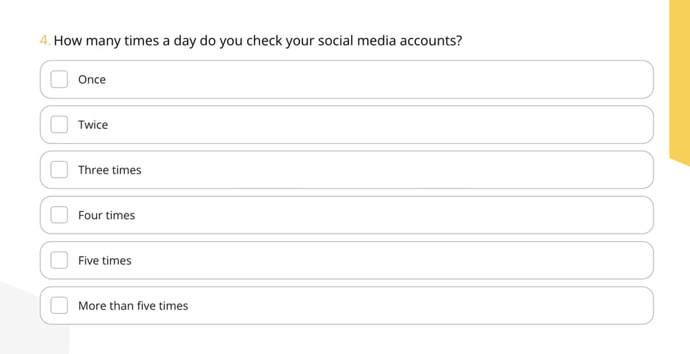 A multiple-choice question example