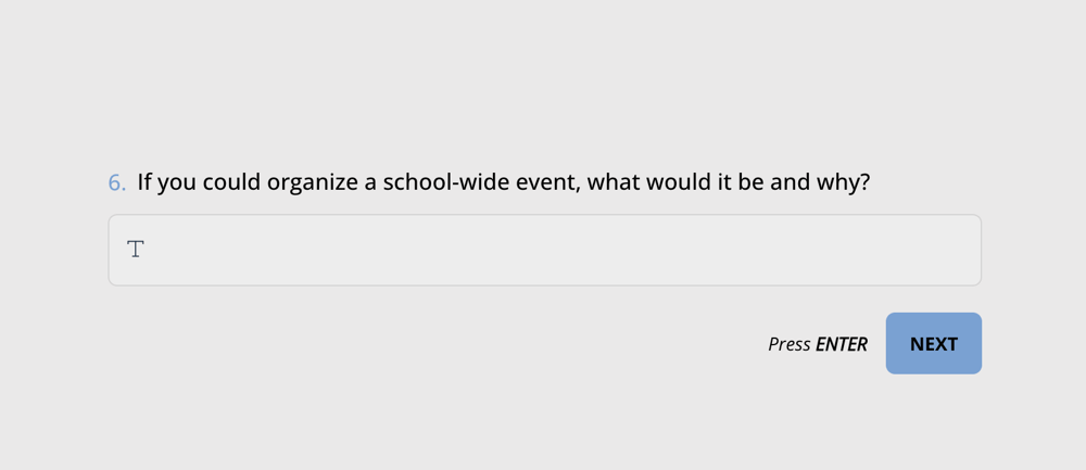 Uma pergunta aleatória para fazer aos alunos