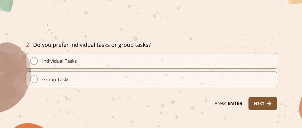 Sports teams question example