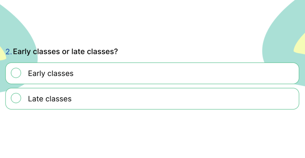 Una pregunta sobre esto o aquello para los estudiantes