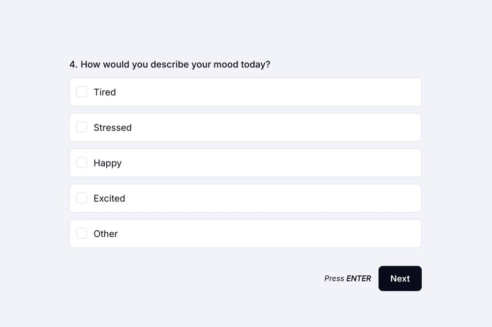 An example popular poll question