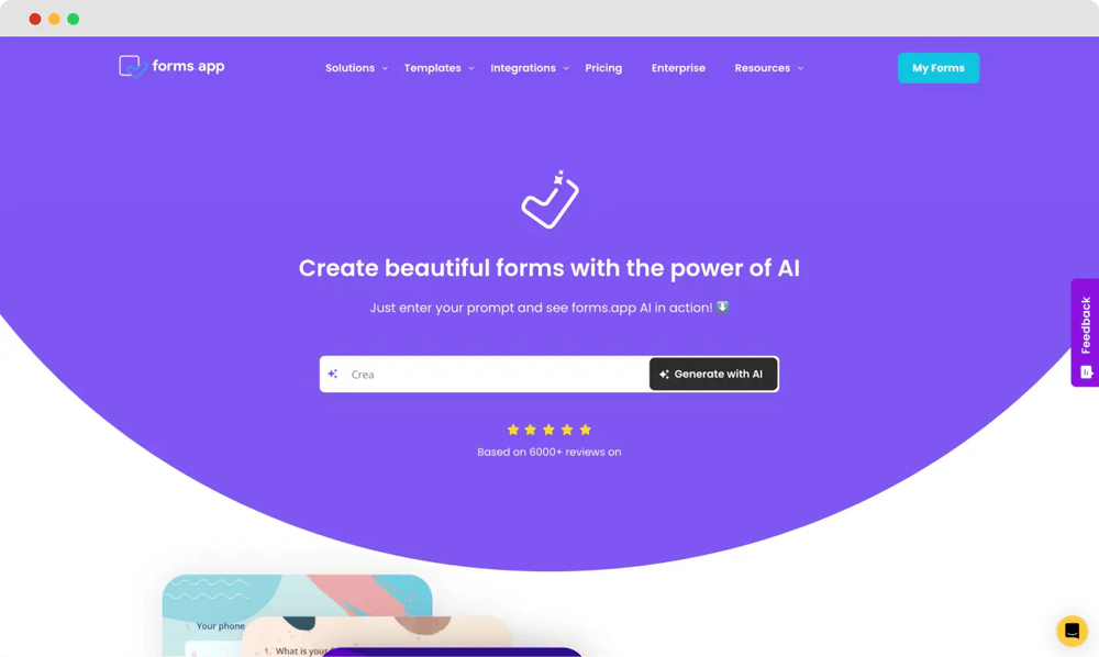 AI ile formlarınızı oluşturun