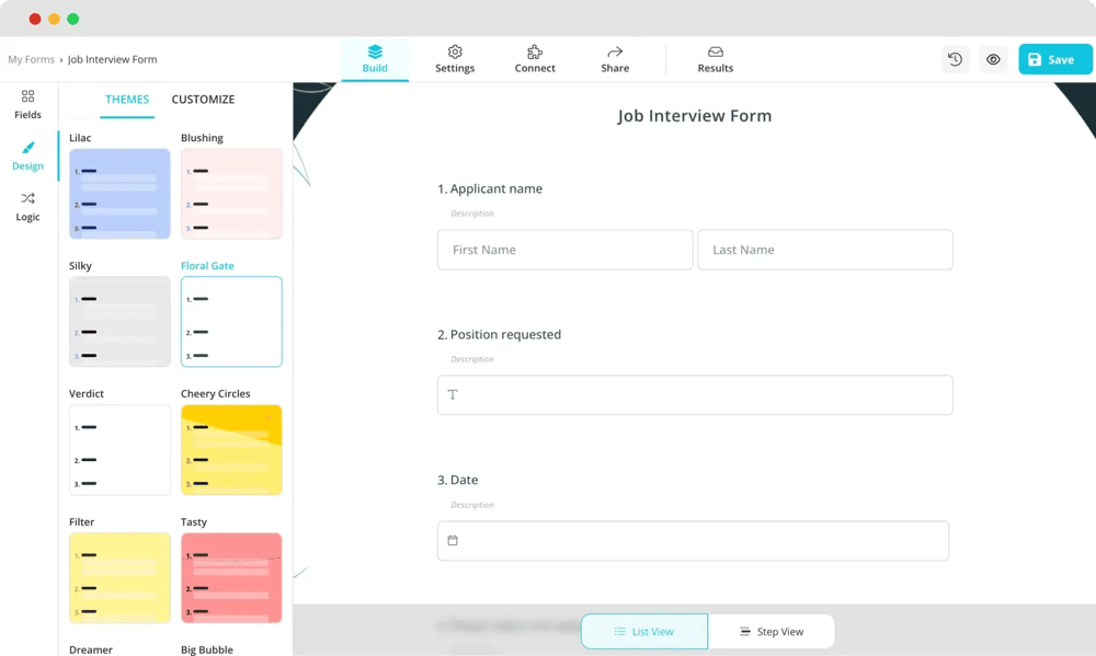 Formunuzun tasarımını değiştirin