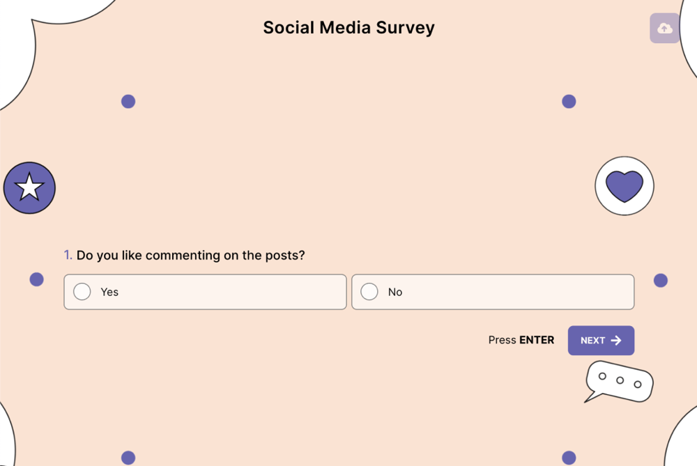 A social media question about comments