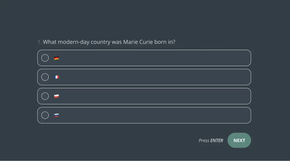 Une question de quiz générale sur la science