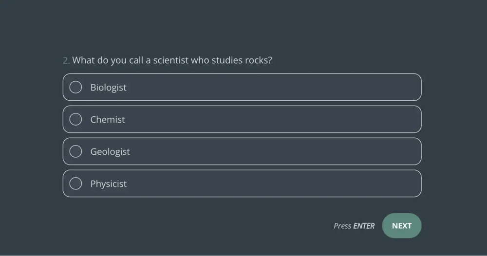 Une question de quiz scientifique pour les enfants