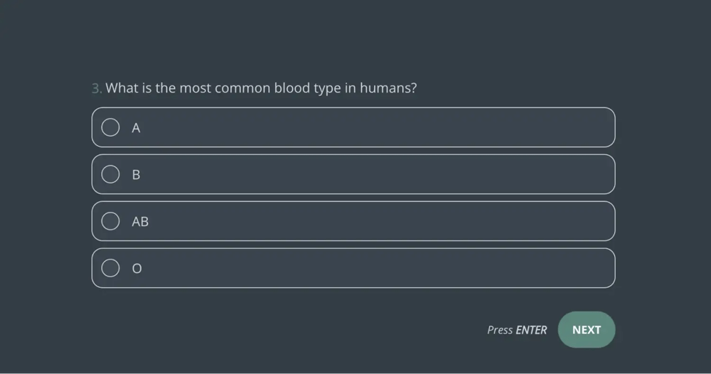 Une question de quiz scientifique aléatoire