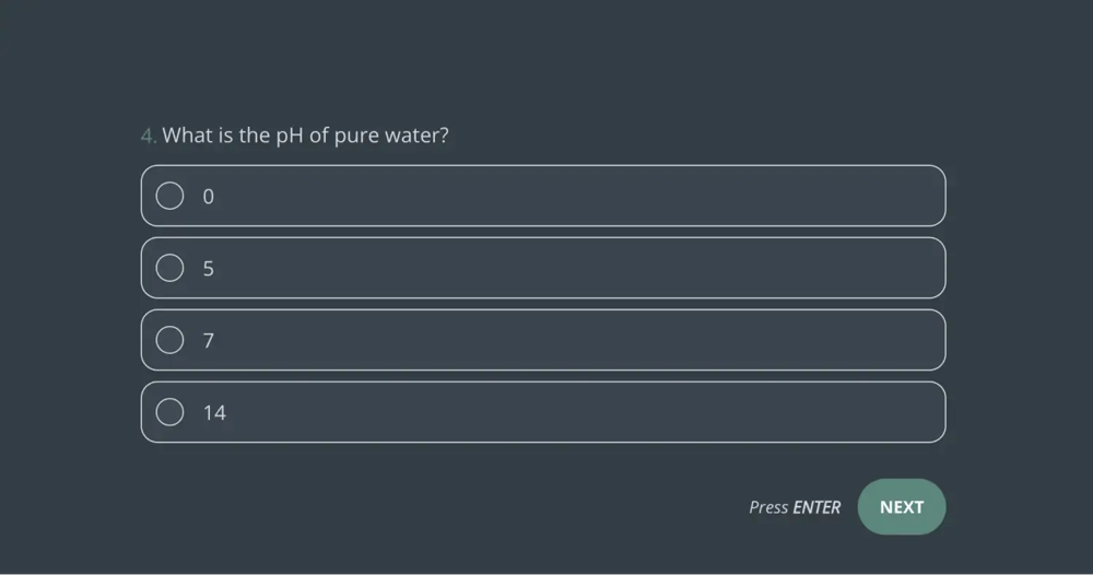 Une question à poser dans un quiz de chimie