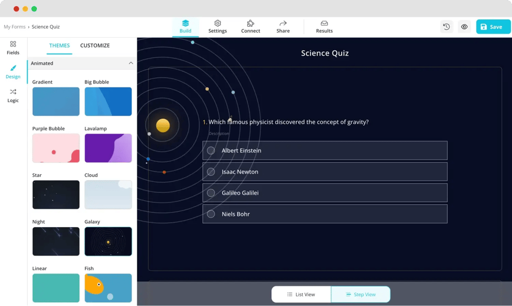 Personnaliser le design