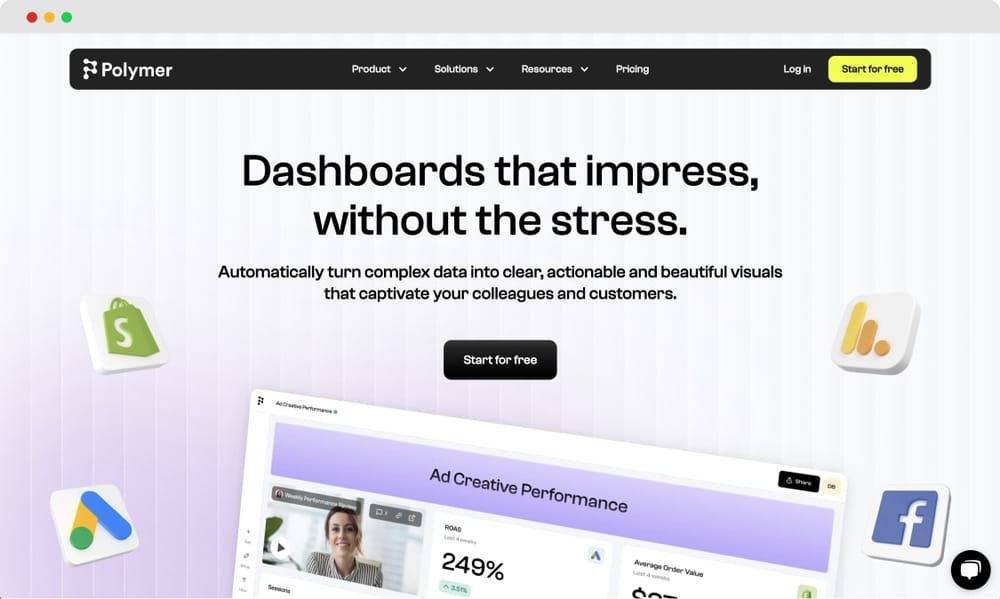 Die Homepage von Polymer