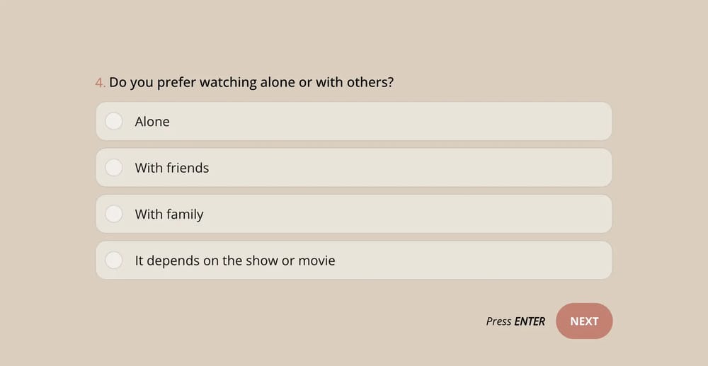 Eine Persönlichkeitsfrage zu Filmen/Serien