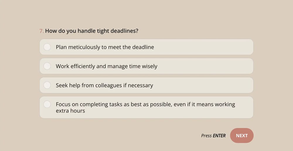 Eine Persönlichkeitsfrage zum Beruf