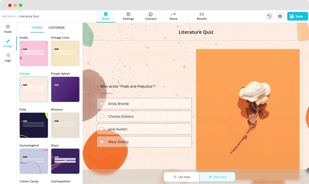 Customizing the design