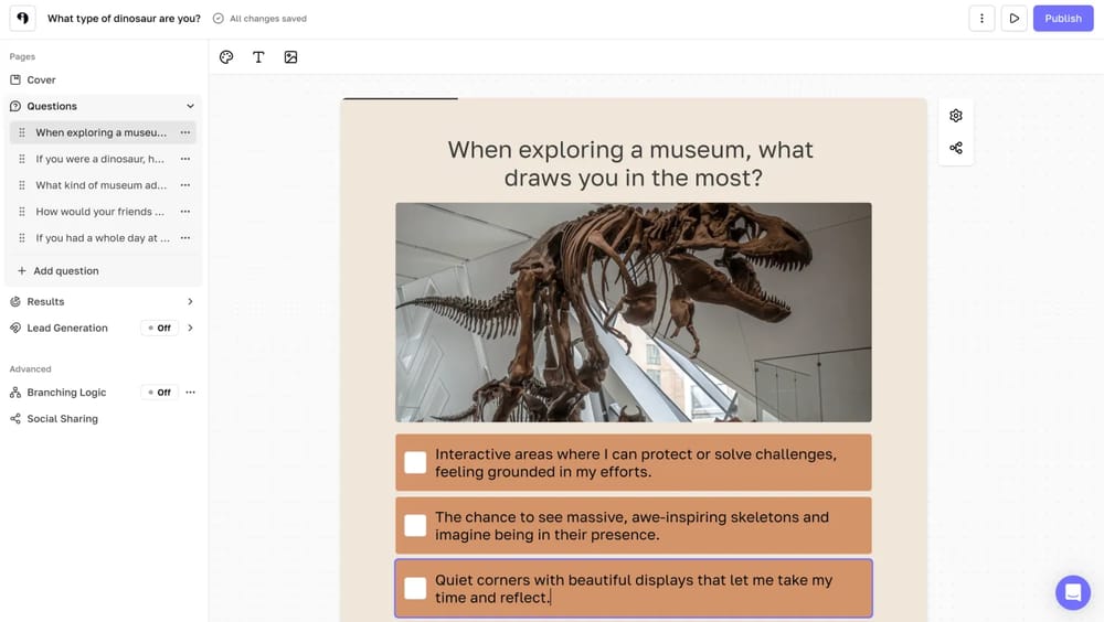Workspace of Interact