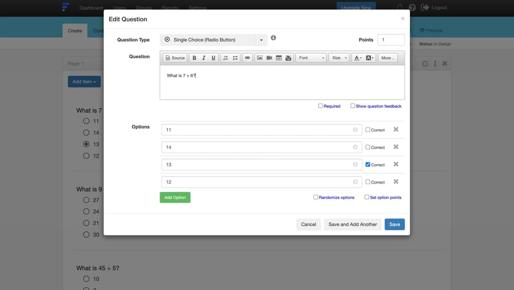 Workspace of FlexiQuiz
