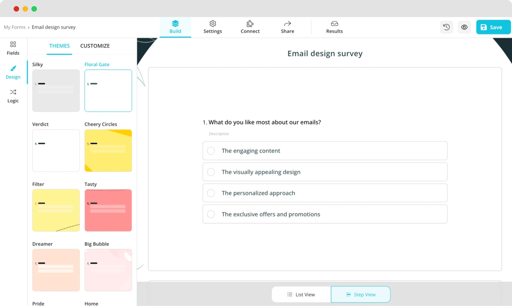 Anketinizi özelleştirin