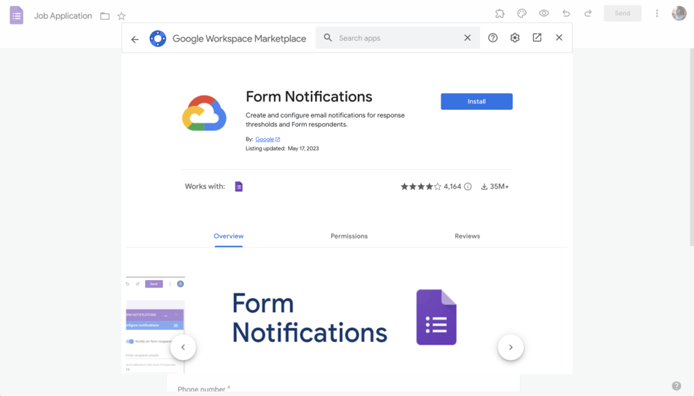 Form Notifications