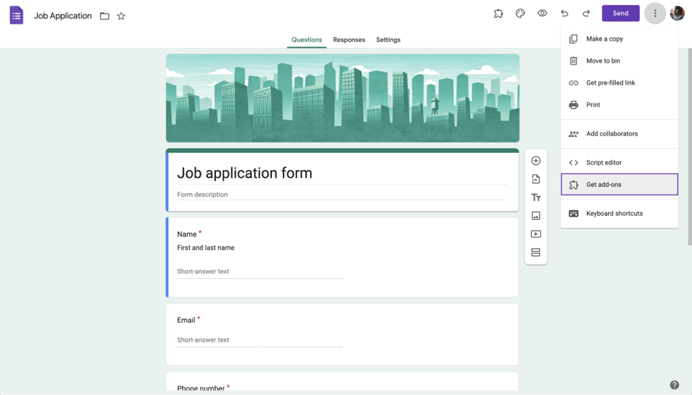 Open the Google Workspace Marketplace