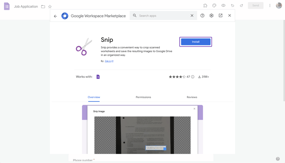Select the plug-in and install it