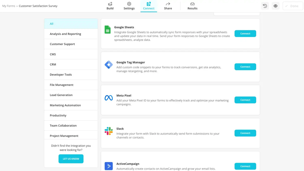 Use integrations to boost your worklflow