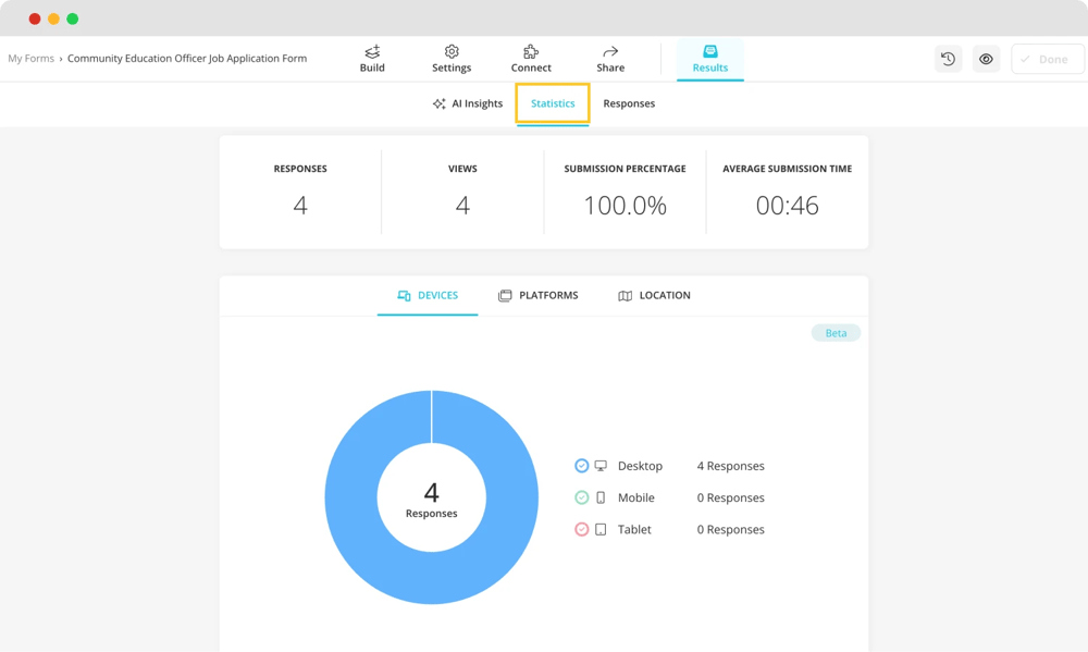 Überprüfen Sie die Ergebnisse