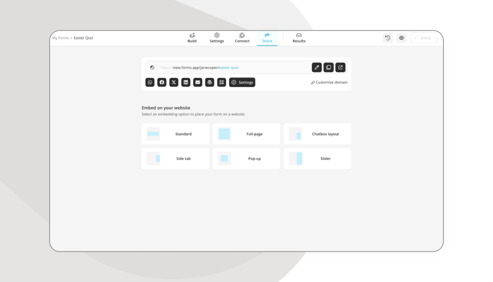 Teilen Sie Ihr Osterquiz