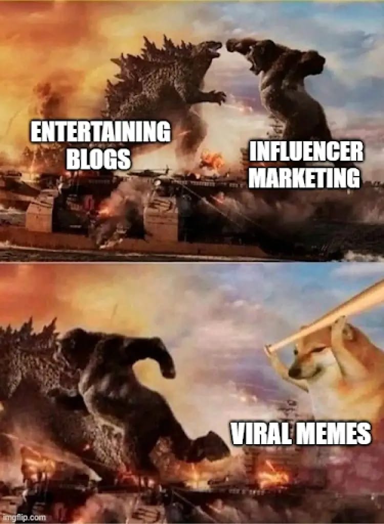 #13 Influencer Marketing Meme - Source: forms.app