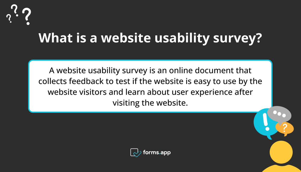 What is a website usability survey?