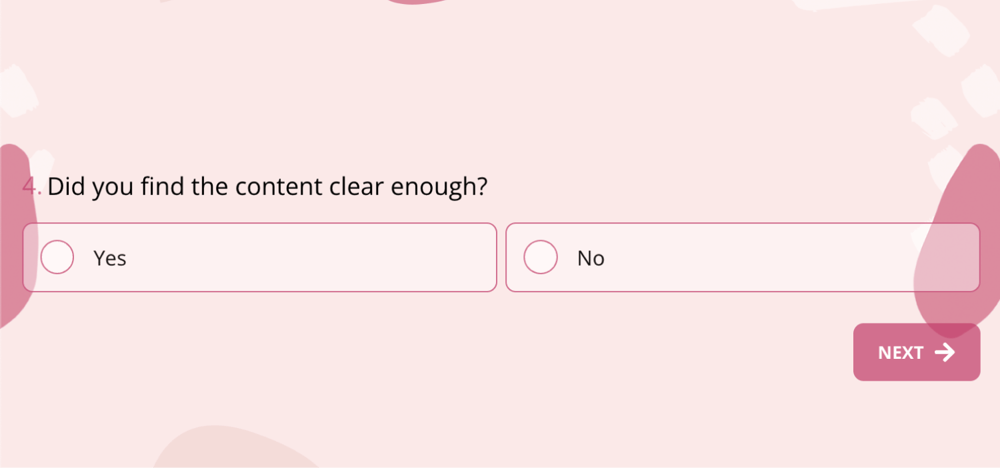 A question example about web content
