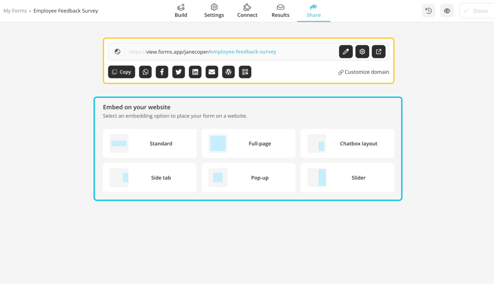 Share or embed your employee motivation survey