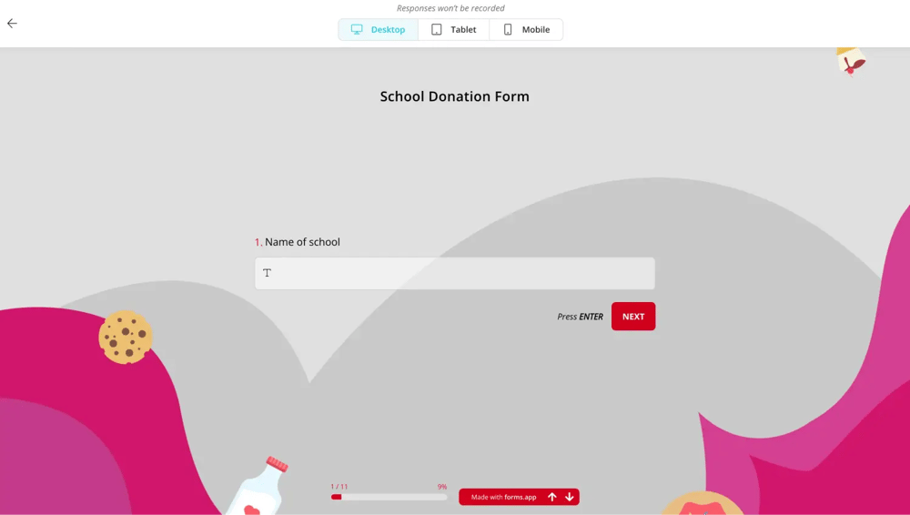 Bağış formları oluşturun