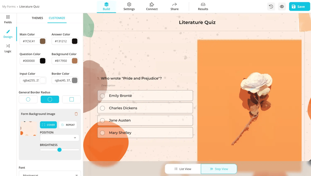 Formunuzun ayrıntılarını özelleştirin