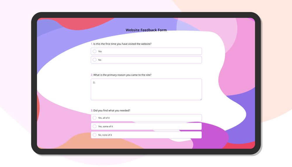 Method #1: Feedback surveys