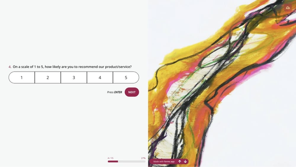 Genel bir açılır pencere anket sorusu