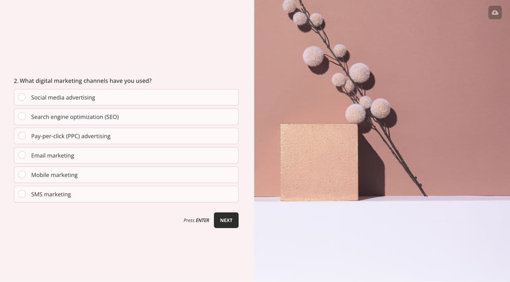 Una pregunta sobre la encuesta de incorporación