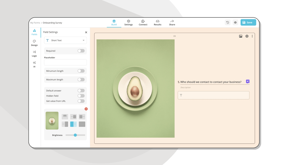 Agregar preguntas a su encuesta de incorporación