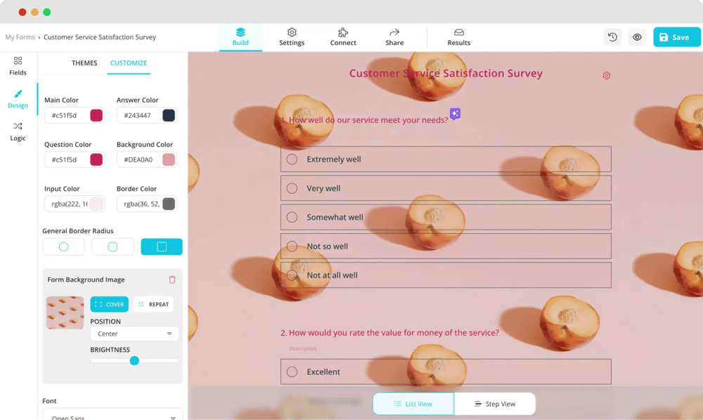 Personalize sua pesquisa