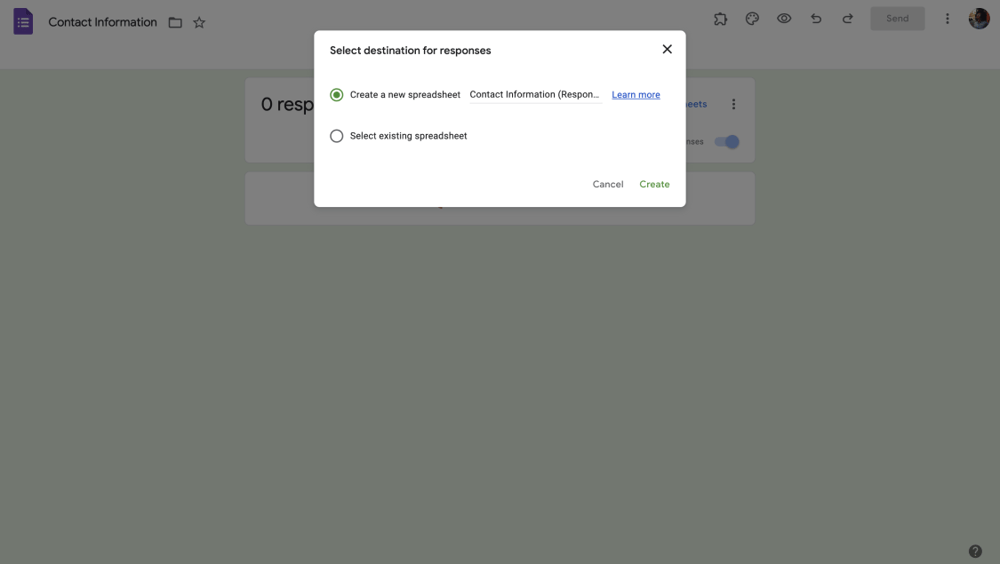 Form verilerini Google Sheets'e gönderin