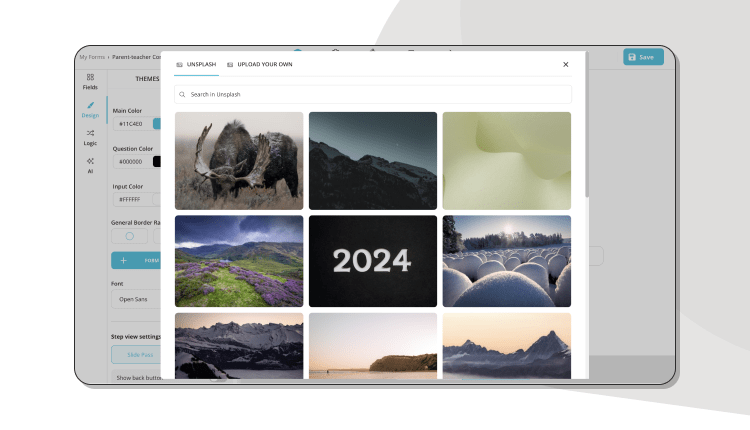 Anketin tasarımını özelleştirme