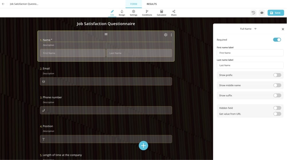 Edit your form content as you want