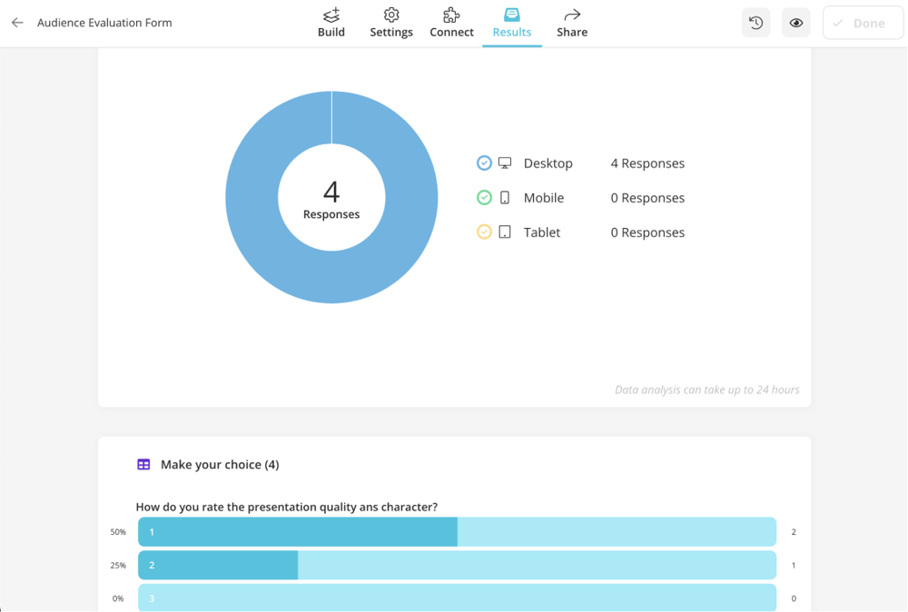 Get a survey report graphic