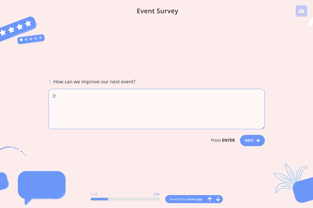 Questions examples for event surveys