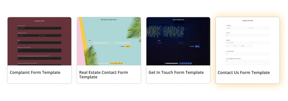 Choose any template on forms.app for free