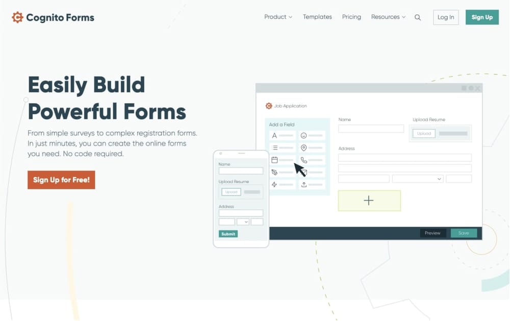#7 GDPR-compliant form builder alternative - Cognito Forms