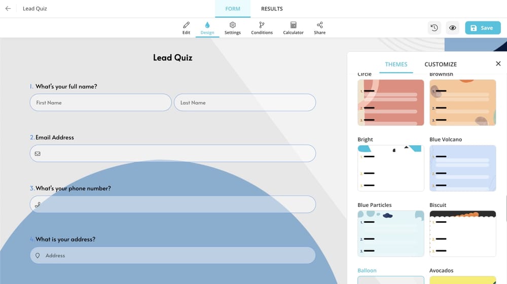 Designing your form to make it professional and engaging