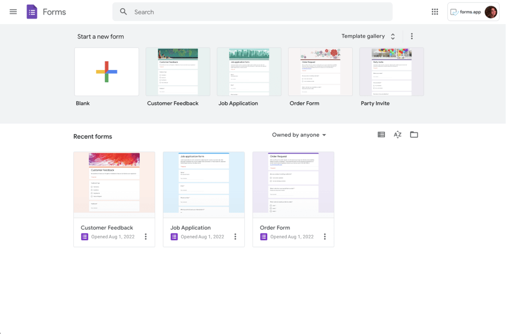 #9 Quizlet alternative - Google Forms