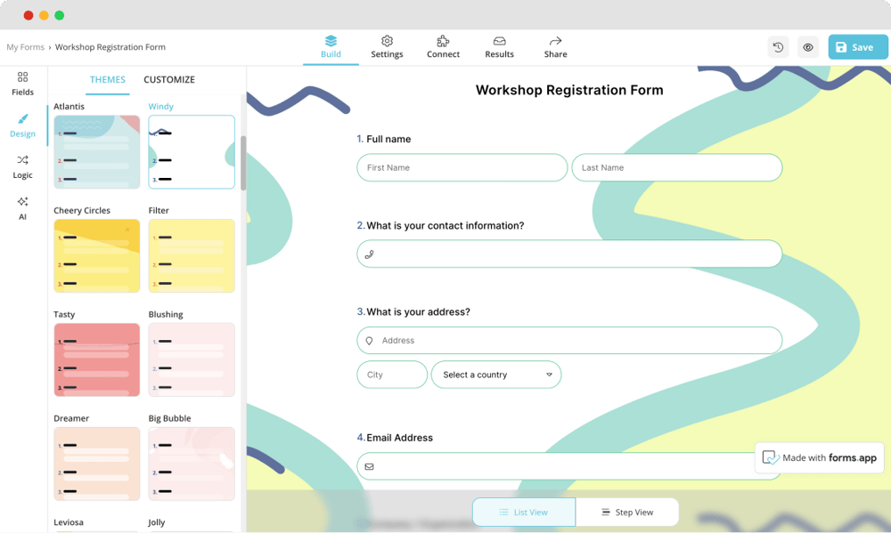Cambiando colores, formas de borde y más