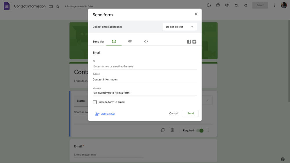 Senden Sie Ihr Formular