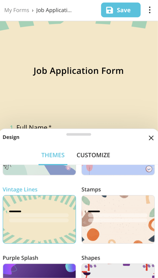 Personalizar el diseño